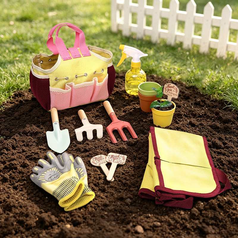 Gardening Tools Gloves - Kids Garden Tool Set Pretend Play