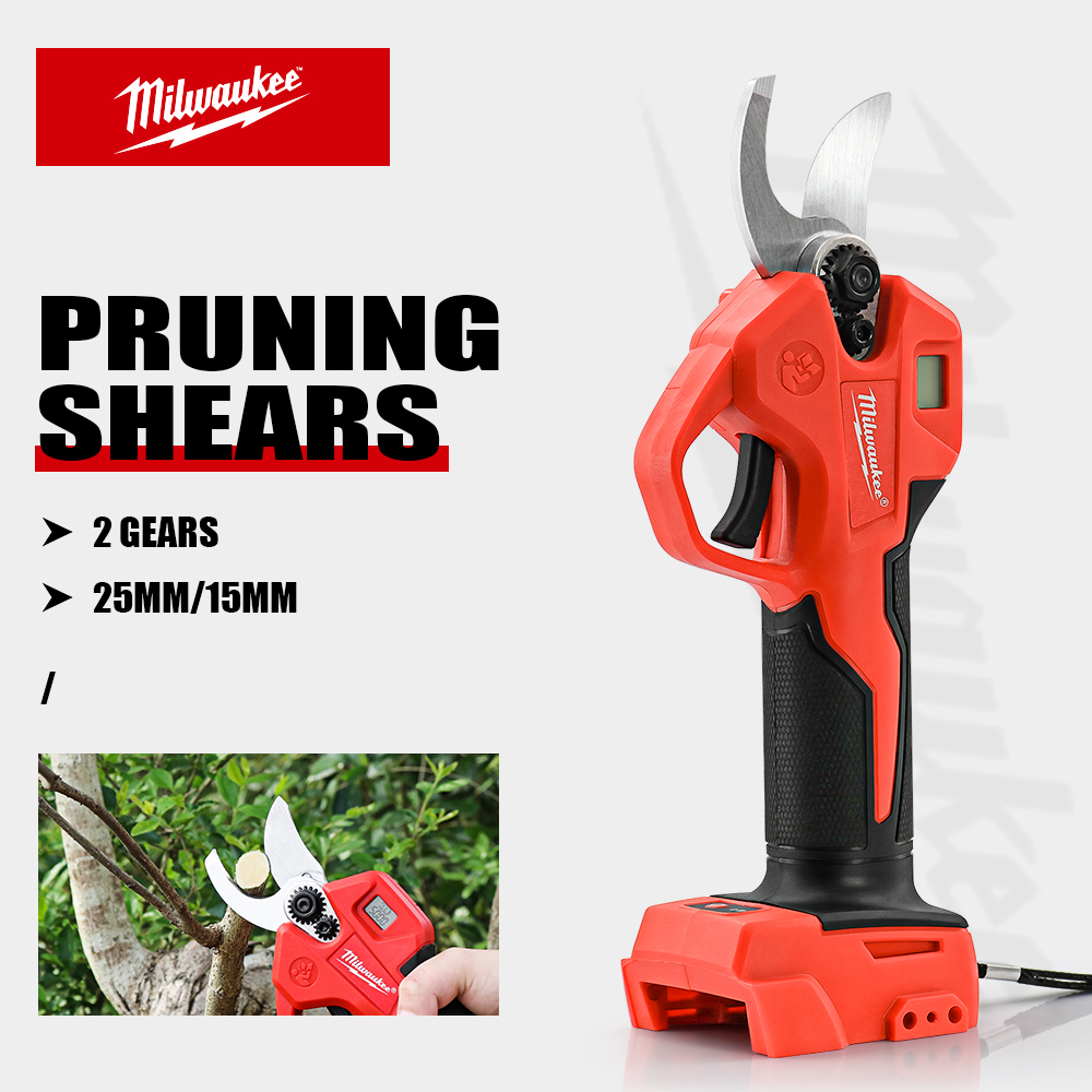 Gardening Tools Basic - Milwaukee Brushless Electric Pruning Shears Garden
