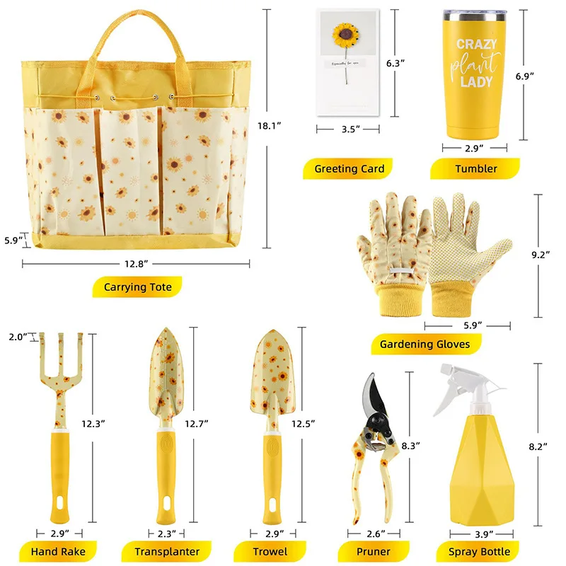 Gardening Tools Gloves - Durable Garden Tool Set Ladies Cute
