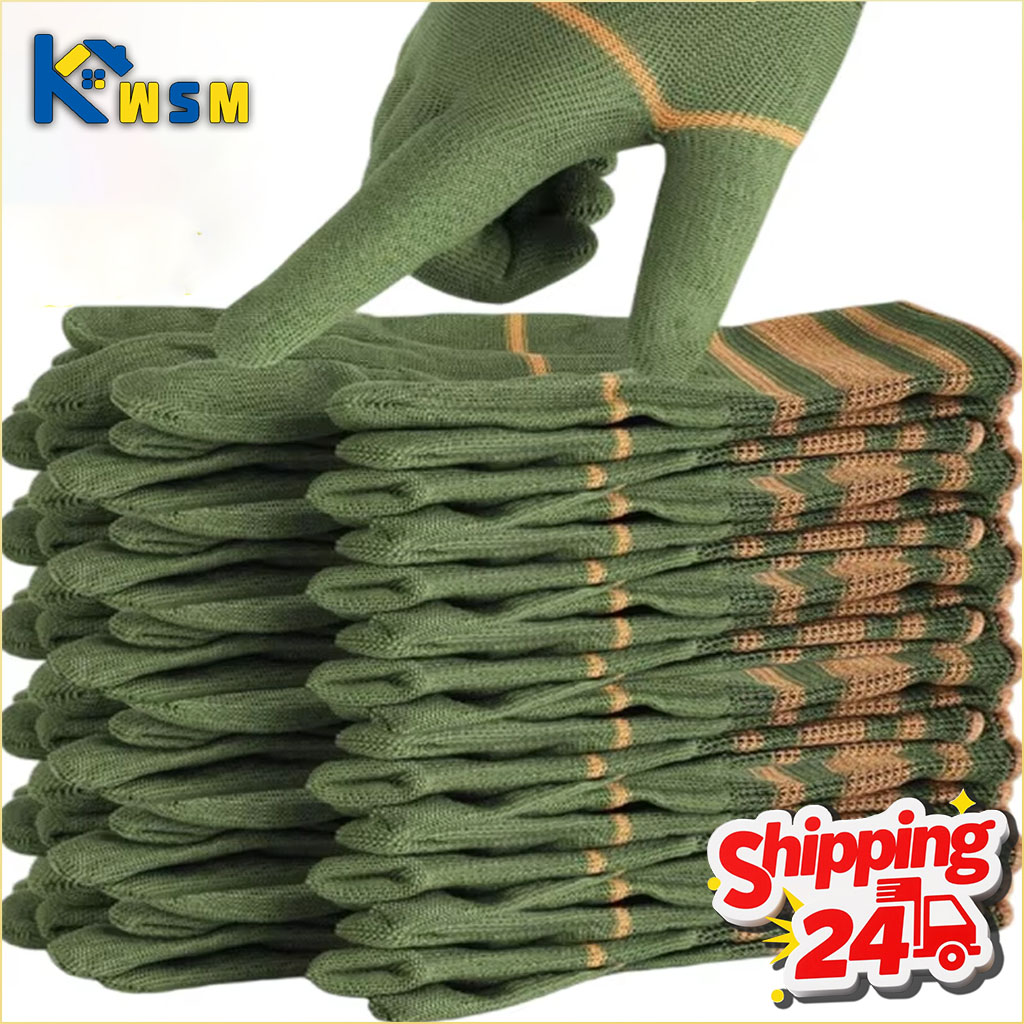 Gardening Tools Gloves - 12-48Pairs Breathable Abrasion Resistant Work Gloves