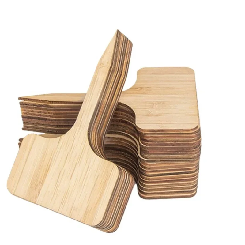 Plant Label Tags - Garden Tags T-Type Bamboo Plant Labels