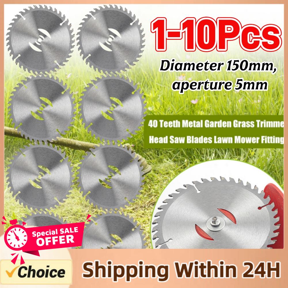 Gardening Tools Basic - 1-10PCS Grass Trimmer Replaceable Blade 150mm
