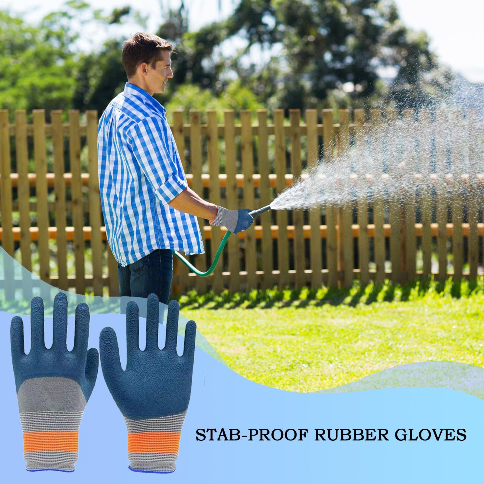 Gardening Tools Gloves - Gardening Gloves Latex Waterproof Horticultural Gloves