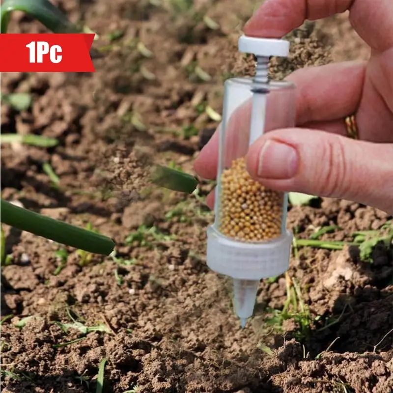 Gardening Tools Equipment - 1pc Handheld Seed Dispenser, Mini Manual