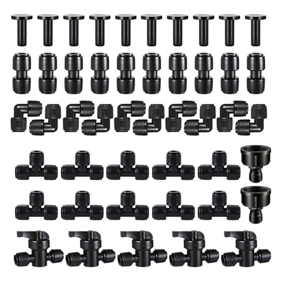 Drip Irrigation Kit - Drip Irrigation 47-Piece Kit for 14-Inch