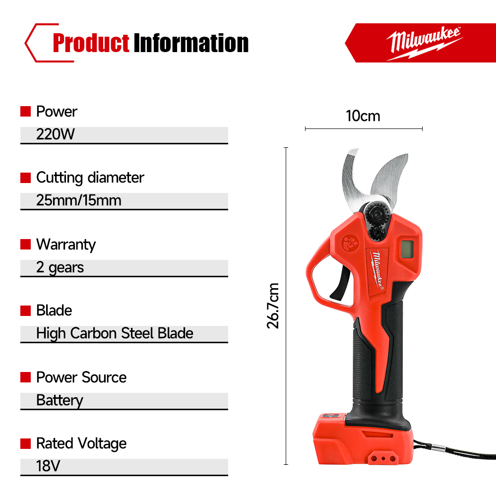 Milwaukee Brushless Electric P - đánh giá và giá Gardening Tools Basic