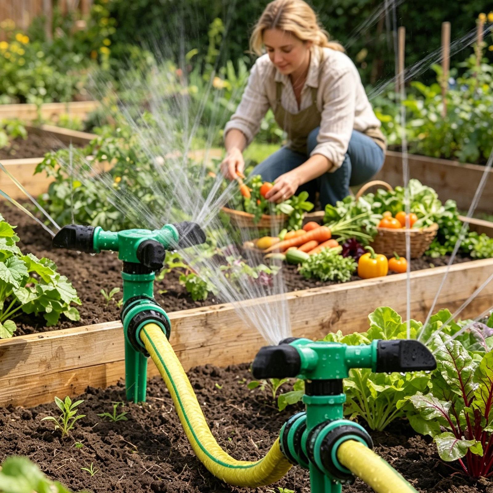 Automatic Rotating Water Sprin - đánh giá và giá Gardening Tools Water