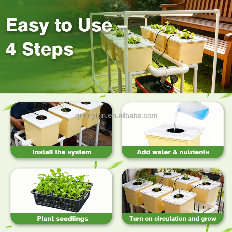 Dutch Bucket Hydroponic System - đánh giá và giá Drip Irrigation Kit