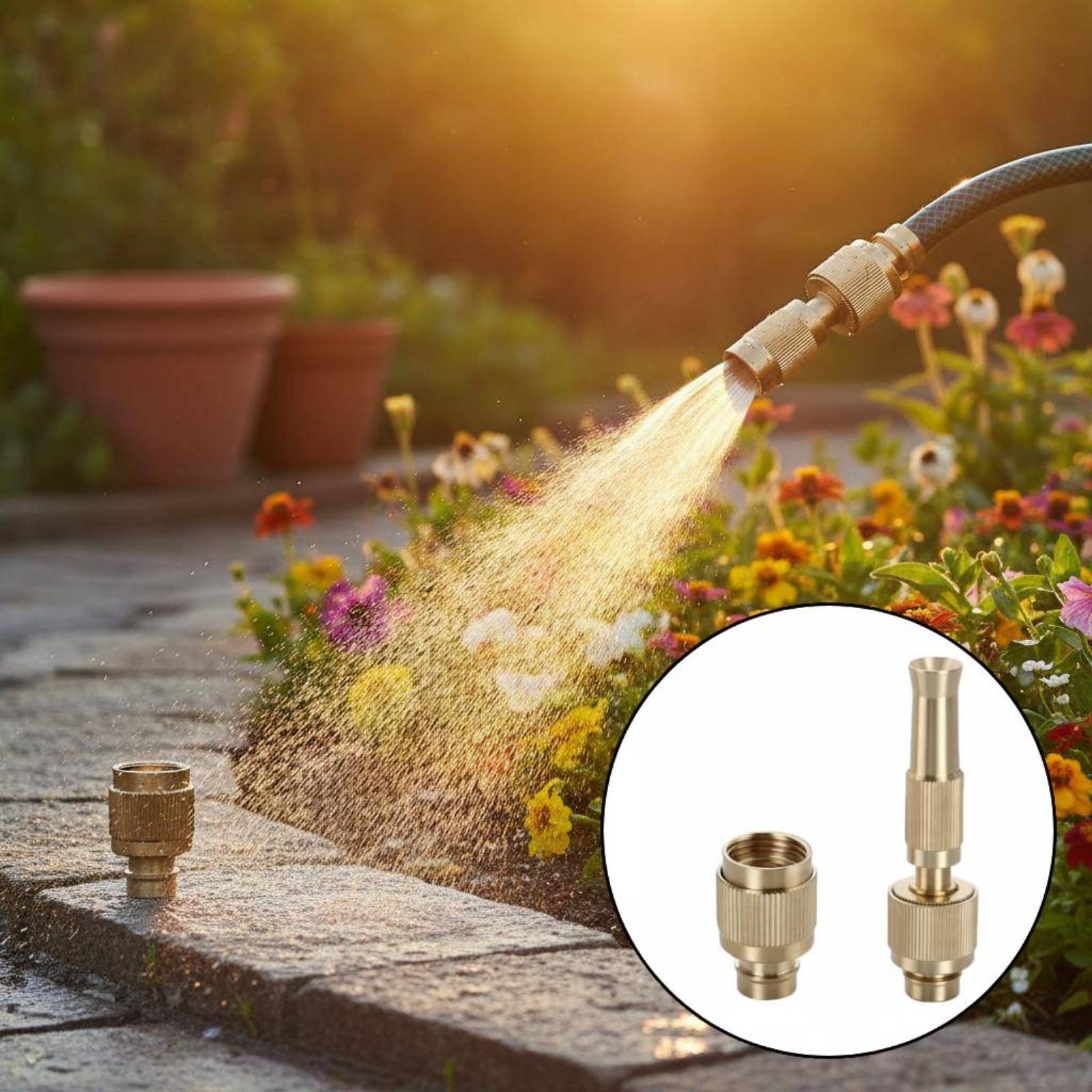 Brass Water Universal Connecto - đánh giá và giá Gardening Tools Water