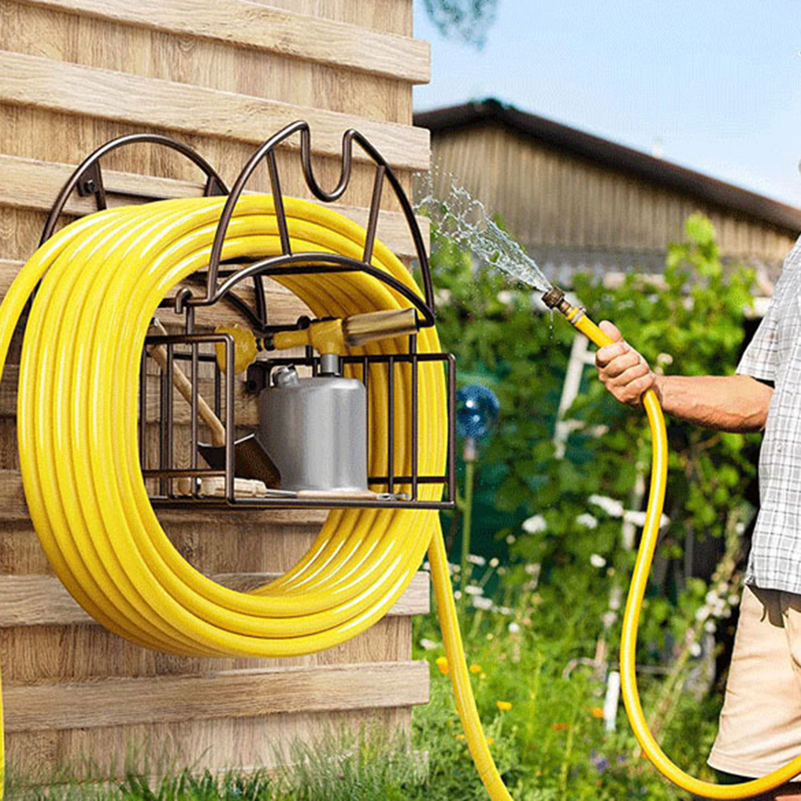 Wall Mount Garden Hose Holder  - đánh giá và giá Gardening Tools Water
